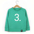The Numbers -  3 Green Sweatshirt